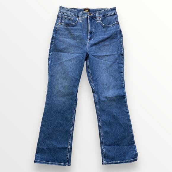 Lee Denim High Waist Jeans Women 10 Medium Blue - Picture 1 of 8